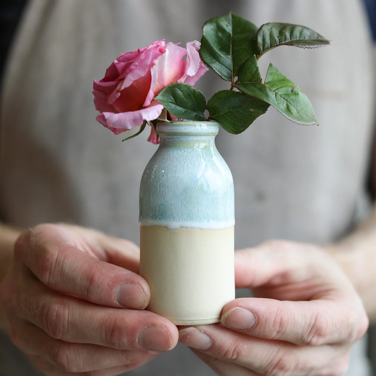 Ceramic Milk Bottle Vase - Image 6