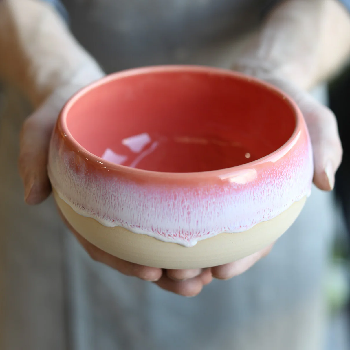 Coral Pink Acorn Bowls - Image 3