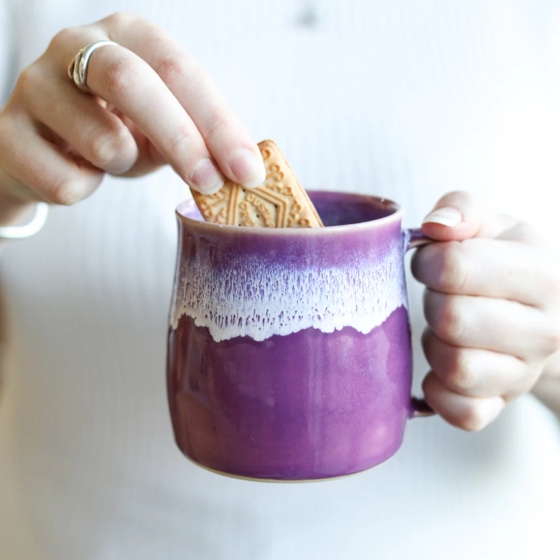 Heather Purple Handmade Mug - Image 3